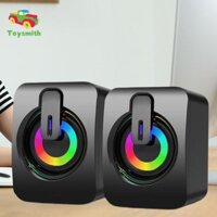 2 Chiếc USB Mini Loa Cắm Và Chạy Loa Máy Tính Cho Máy Tính Để Bàn Văn Phòng PC