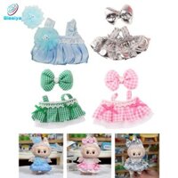 2 Chiếc Váy Búp Bê Thời Trang Và Kẹp Tóc Trang Phục, Trang Phục Quần Áo Handmade Cho Búp Bê 15-17cm Quà Tặng Năm Mới, Quà Tặng Lễ Tạ Ơn