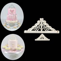 2 Chiếc Vương Miện Nhựa Fondant Cắt Khuôn Bánh Fondant Bánh Cupcake Trang Trí Dụng Cụ