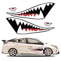 2 Chiếc Xe Dán Ngộ nghĩnh DIY Cá Mập Miệng Đồ Họa PVC Dán Vinyl Decal Xe Chống Thấm Nước Miếng Dán Trang Trí Ngoại Thất Ô Tô Phụ Kiện