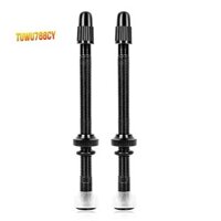 2 Chiếc Xe Đạp Không săm Presta Van Thân Hợp Kim Nhôm 80mm Với Công Cụ Loại Bỏ Lõi Van