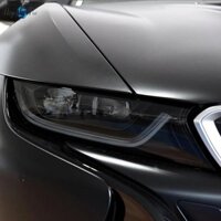 2 Chiếc Xe Đèn Pha Bảo Vệ Phim Khói Đen Tint Bọc Vinyl Trong Suốt TPU Miếng Dán Cho Xe BMW i8 2014-2020 Phụ Kiện