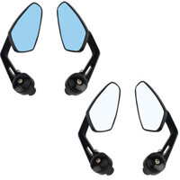 2 Chiếc Xe Máy Tuần Dương Chopper ATV Nhôm 7 / 8 '' 22 Mm Thanh Cuối Bên Phía Sau Gương Chiếu Hậu Cho Xe BMW Ducati Aprilia Chiến Thắng Phụ Kiện