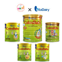 [2 CƠ CẤU QUÀ] - BabyVui - Sữa bột ColosBaby Dold cux, Bio, IQ, D3K2, thanh nhạt 400/ 800g