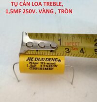 2 CON TỤ PHÂN TẦN LOA TREBLE SÂN KHẤU 15MF 250V - VÀNG TRÒN