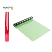 2 cuộn Giáng sinh Giấy tráng bóng kính cuộn giấy gói màu đỏ & xanh lá cây cho giỏ quà xử lý gói lưu trữ