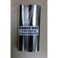 2 cuộn mực in tem mã vạch Wax Premium (110mmx100m) - Có kèm lõi