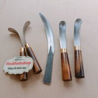 2) Dao Lấy Cơm Dừa & Dao Tách Cùi Dừa Già Cứng thép Trắng Không Rỉ