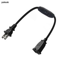2 Dây nối dài phân cực Prong có công tắc, Công tắc tắt ngắn 0,3 mét