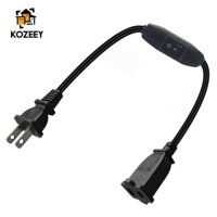 2 Dây nối dài phân cực Prong có công tắc, Công tắc tắt ngắn 0,3 mét