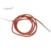 2 Dây PT1000 Cảm Biến Nhiệt Độ Nhiệt Điện Trở Gel Silicon Phủ 1.5 Mét Đầu Dò 45mm x 5mm -50-180 Độ RTDs