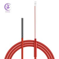 2 Dây PT1000 Cảm Biến Nhiệt Độ Nhiệt Điện Trở Gel Silicon Phủ 1.5 Mét Đầu Dò 45mm x 5mm -50-180 Độ RTDs