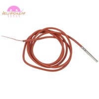 2 Dây PT1000 Cảm Biến Nhiệt Độ Nhiệt Điện Trở Gel Silicon Phủ 1.5 Mét Đầu Dò 45mm x 5mm -50-180 Độ RTDs