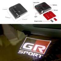 2 Đèn LED Chiếu Sáng Cửa Xe Hơi Cho Toyota GR VIos Yaris Corolla Cross Wish Revo CHR Avanza Fortuner Rush Wigo Innova