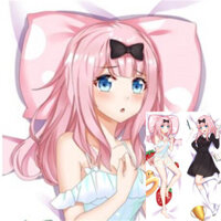 2 Fujiwara Chika Kaguya-sama Tình Yêu Là Chiến Tranh Dakimakura Vỏ Gối Anime Giường Mềm Sofa Trang Trí Nhà Cửa 50 * 150cm