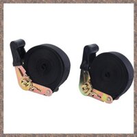 2 Gói 20FT Ratchet Tie Downs Dây 6M X25mm Dây đeo Ratchet vô tận Dây đeo Cam hạng nặng cho xe máy, ô tô