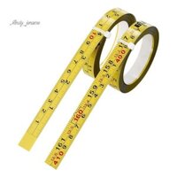 2 gói Băng đo tự dính bằng thép, Băng thước đo đế và thước đo chữ cái phải sang trái