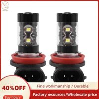 2 Gói Công Suất Cao 50W Siêu Sáng H11 / H8 10-SMD Bóng Đèn Led Cho Ô Tô Đèn Sương Mù Thay Thế, Xenon Trắng