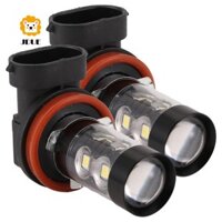 2 Gói Công Suất Cao 50W Siêu Sáng H11 / H8 10-SMD Bóng Đèn Led Cho Ô Tô Đèn Sương Mù Thay Thế, Xenon Trắng