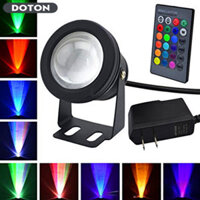 2 gói Đèn đài phun nước LED dưới nước, Đèn thay đổi màu RGB chống nước IP68, Đèn LED chìm 10W có