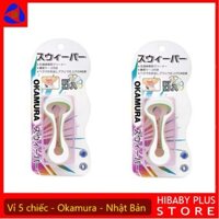 2 Gói dụng cụ cạo lưỡi Okamura cao cấp Nhật vỉ 5 chiếc