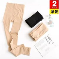 2 gói Quần dài đến mắt cá chân Nữ Xuân Thu Đông Vớ dày vừa Quần legging nữ Quần legging nữ mặc ngoài chống móc mỏng Phong cách 10.19