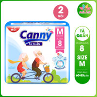 2 gói Tã quần người lớn CANNY siêu thấm, hút nhanh ( chứa được đến khoảng 800ml)  Size M/L/XL