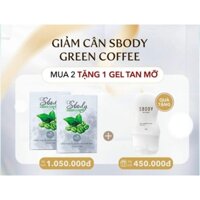 2 Hộp cà phê Sbody Green tặng 1 Thanh lăn tan mỡ Sbody pro 120g