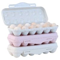 2 Hộp nhựa đựng 12 quả trứng có khóa gài