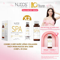 [2 Hộp] Nước Uống Collagen Nucos Spa 10000mg Giúp Da Căng Mịn Chống Lão Hóa Trắng Da [2h x10c x50ml]