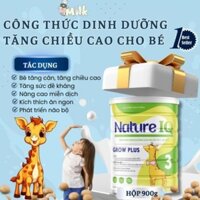 2 Hộp Sữa tăng chiều cao Nature IQ Grow Plus 900g, Sữa phát triển chiều cao và trí não cho bé từ 1 đến 18 tuổi .