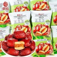 2 hộp Táo đỏ Tân Cương không hạt sấy thăng hoa giòn tan ăn liền đồ ăn vặt nội địa Trung