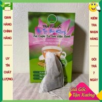 2 hộp trà cuộn lá sen Bảo Khang, trà lá sen, đậu xanh, rau má, thanh nhiệt, thải độc, mất ngủ D