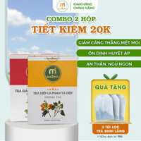 2 Hộp Trà Giảo cổ lam lá sen và Trà Diếp cá phan tả diệp hộp 60 túi thương hiệu Quà 3 Miền