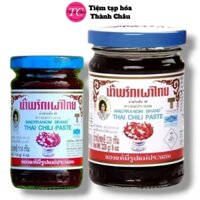 2 Hũ 228g Dầu Sate Ớt Tomyum Mae Pranom Thái Lan  - Gia Vị Thơm Ngon Cay Cay Nước Sốt Chua