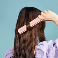 2 in 1 Dual-Purpose Hair Curler, Mini Hair Straightener, Travel Curling Iron,Portable Mini USB Hair Curler