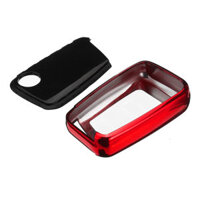 2 IN 1 TPU Remote Key Case Fob Cover with Button Film For VW Passat CC B7 B8 Skoda Superb A7 2016-2018