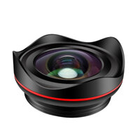2 in 1 Transparent 4 K Universal Macro Lens Reflection Anti-Shake Wide Angle 0.6X Times Large Field of View Non-Deformation Red Circle Mobile Phone Lens