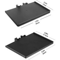 2 Khay Đựng Micro Đa Năng, Giá Đỡ Khay Kẹp Có Thể Điều Chỉnh Cho Bảng Nhạc, Phát Trực Tiếp, Karaoke, Ghi Âm, Phụ Kiện Đế Nhạc (5.5X7.9in, 6.8X9.4in)
