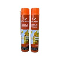 2 lọ keo bọt nở Rockiya chai 750ml tỷ lệ tạo bọt cao, siêu trắng, nhanh khô