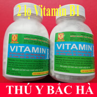 2 lọ Vitamin B1 & Fe 1800 viên 200g Kích thích gia súc gia cầm ham ăn chóng lớn phòng ngừa tiêu chảy tiêu hóa tốt