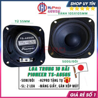 2 Loa Trung 10, Loa Cánh Ô Tô 10Cm Pioneer Ts-A6565 Nhật Bãi, 50W-6 Ôm,Từ 55, Chất Âm Tốt, Lời Sáng Rõ-H2Pro Audio