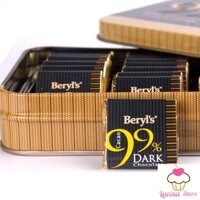 (2 loại) Sô cô la đắng Dark Chocolate Beryl's siêu tốt hộp 108gr (80% & 99% Cacao) dễ dùng Malaysia