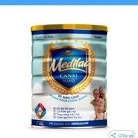2 lon SỮA BỘT MEDILAC CANXI NANO 900g