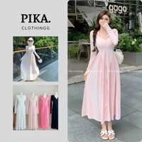 [2 LỚP- MŨ CỨNG CÓ BIGSIZE] Áo khoác chống nắng toàn thân dáng váy chất thun lạnh chống tia UV Pika.clothingg