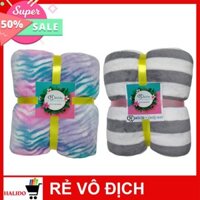 2 mẫu Chăn Mền Lông Cừu Thái Lan Cao Cấp – Họa tiết đa dạng– HALIDO – Lông mềm, mịn, mượt – An toàn