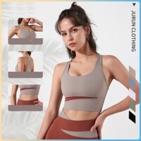 2 màu sắc phù hợp với áo vest đệm thể thao nữ chạy bộ áo ngực thể thao gợi cảm