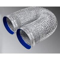 2 mét ống bạc phi 200-350 mềm 2 lớp dẫn khí hút mùi, thông gió thoát khí chống cháy 8/10/12/14 inch