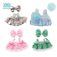 2 Miếng Búp Bê Thời Trang Đầm Và Kẹp Tóc Accs Handmade Quần Áo Cho Búp Bê 15-17cm Búp Bê Bé Gái Quà Tặng Sinh Nhật Halloween Quà Tặng