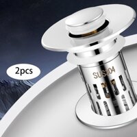 2 Miếng Chặn Bồn Rửa Phòng Tắm Bồn Rửa Thoát Nước Lọc Cho Khách Sạn Slop Nhà Vệ Sinh